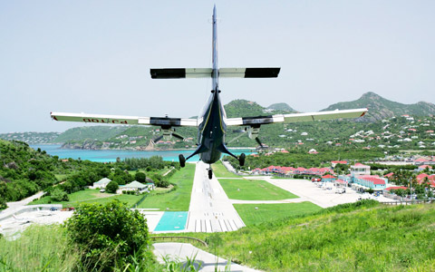 St. Jean Airport, Saint Barthélemy island.